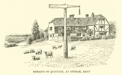 Überreste von Quintain, in Offham, Kent von Alfred Robert Quinton